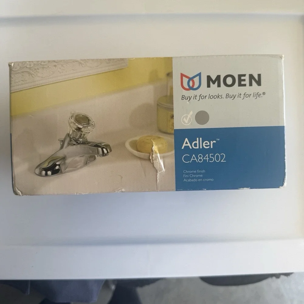 MOEN Adler CAL84502SRN Centerset 1-Handle Bathroom Faucet/ Brushed Nickel - NIB